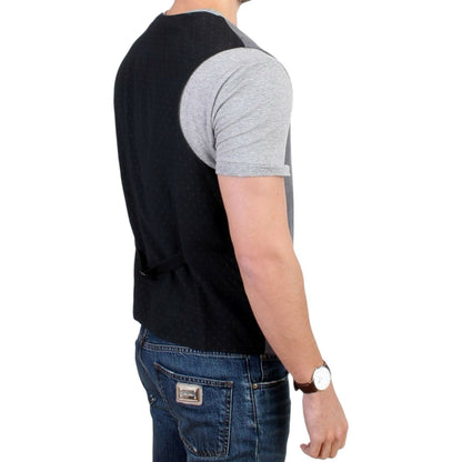 Costume National Gray cotton blend casual vest