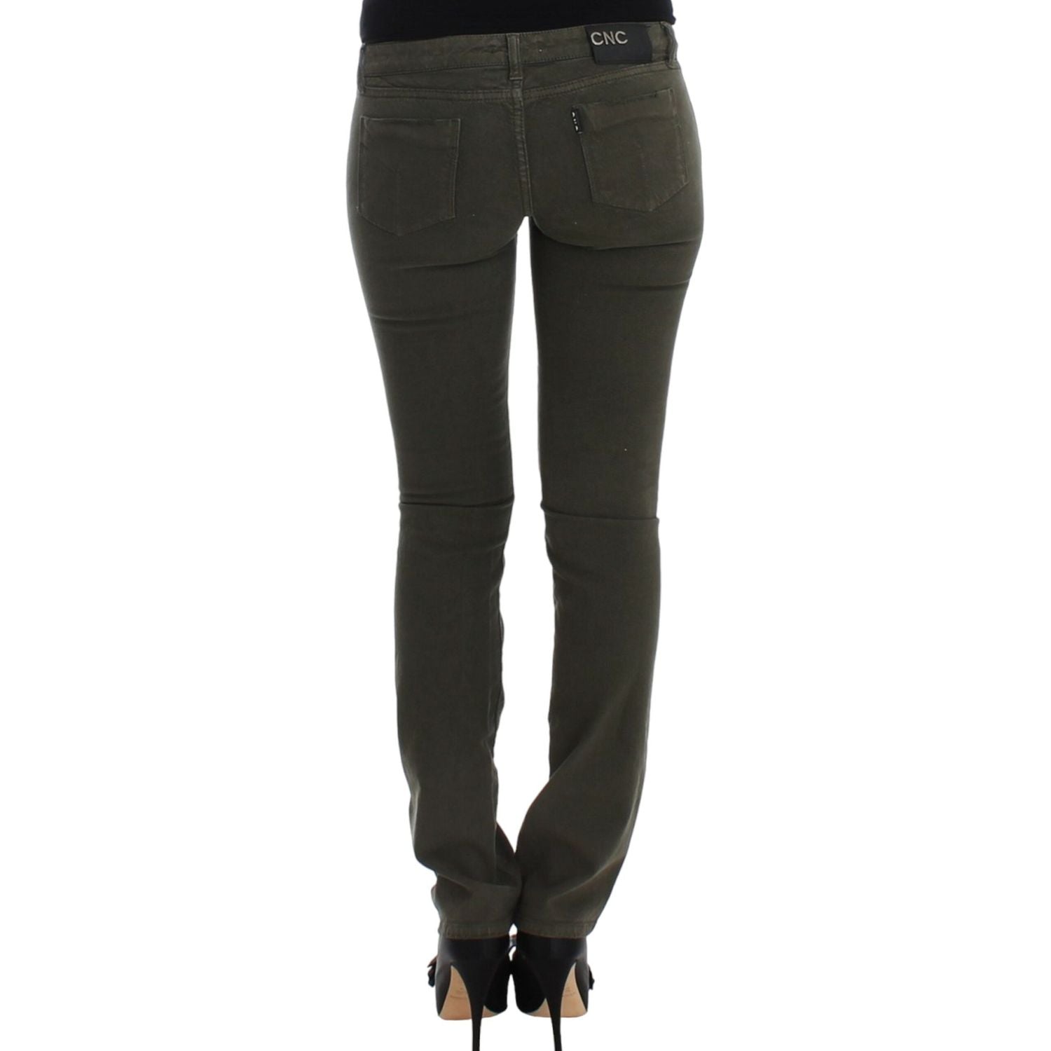Costume National Green slim leg jeans