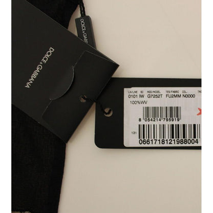 Dolce & Gabbana Black Wool Formal Dress Vest Gilet Jacket