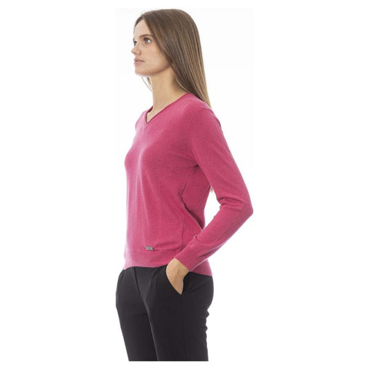 Baldinini Trend Fuchsia Cashmere Women Sweater Baldinini Trend