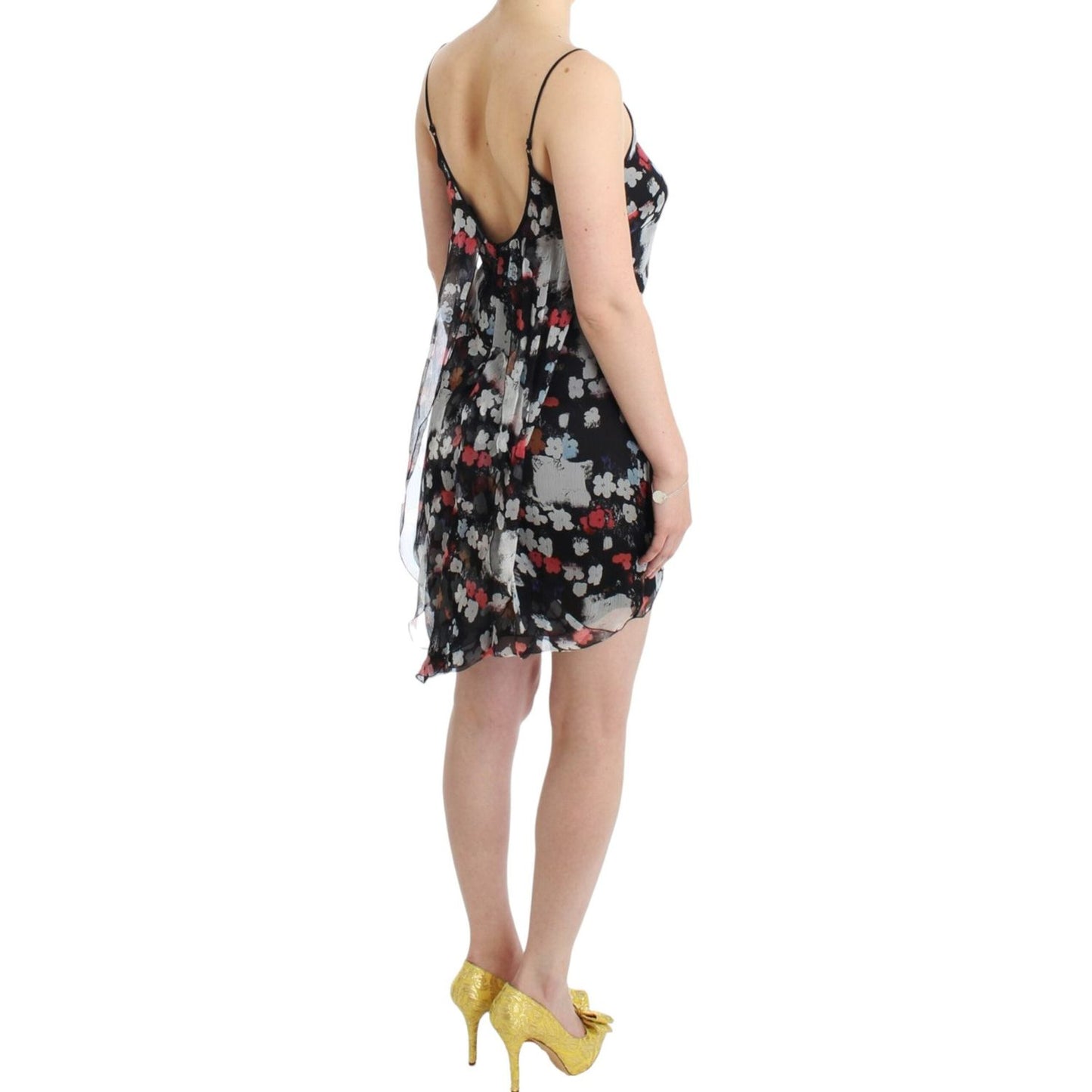 Costume National Floral silk mini dress