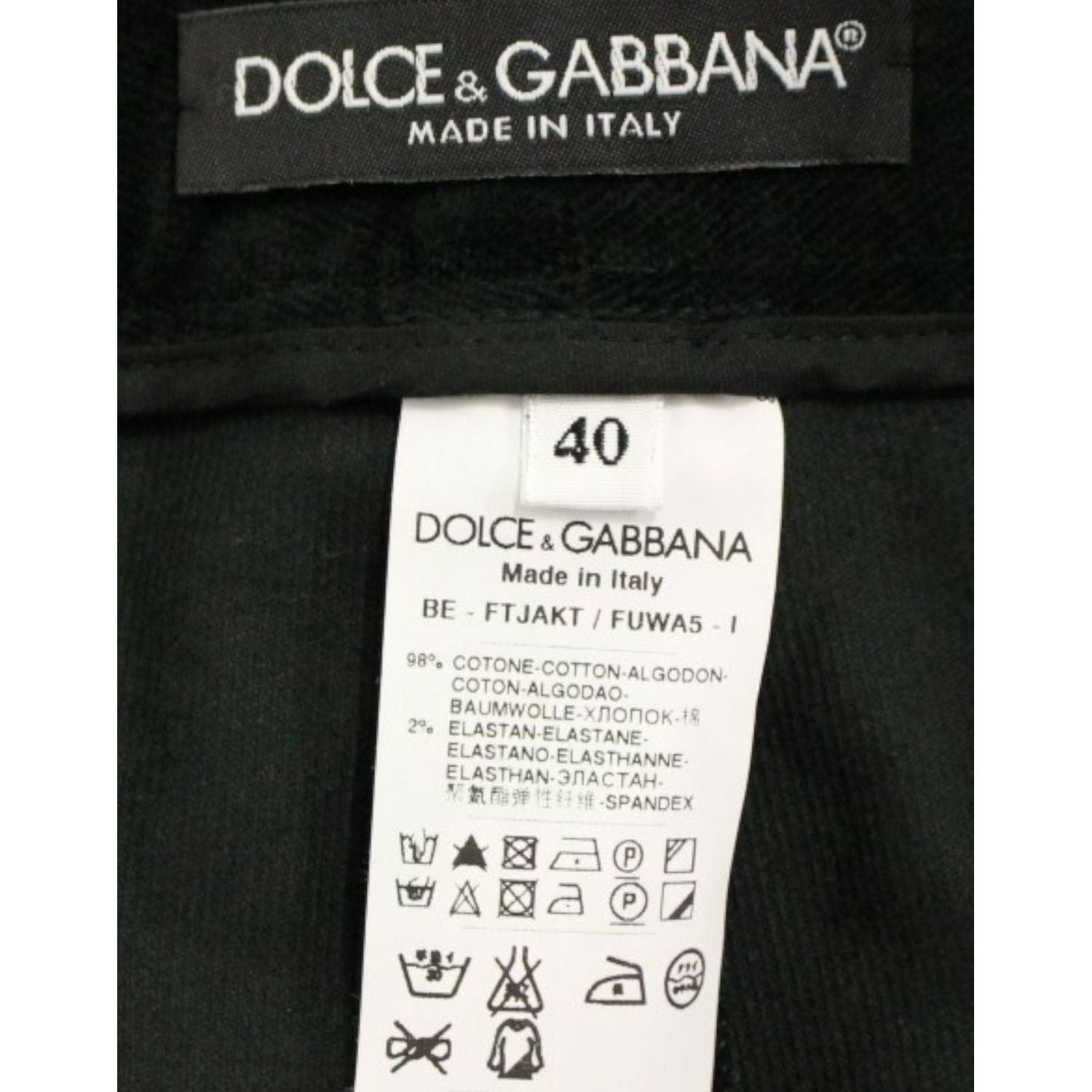 Dolce & Gabbana Black cotton shorts pants