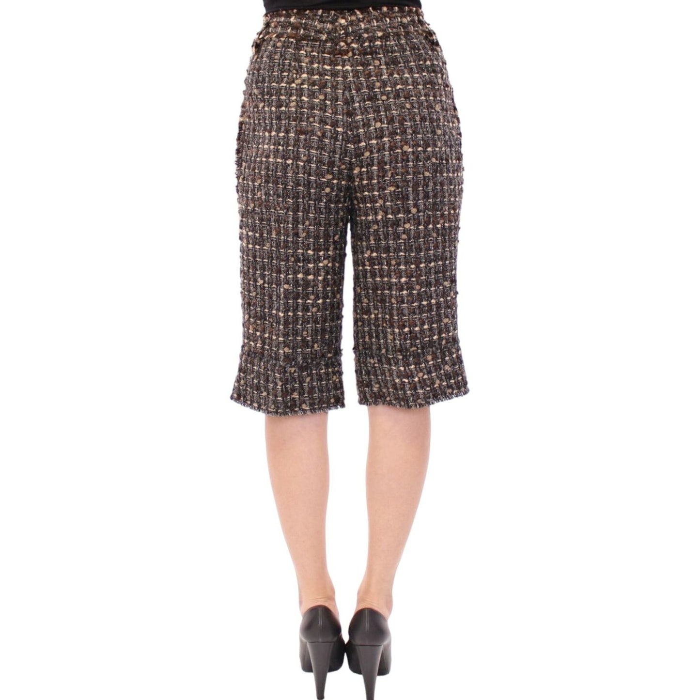 Dolce & Gabbana Multicolor wool shorts pants