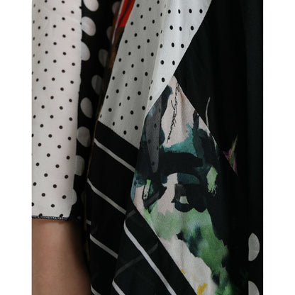 Dolce & Gabbana Multicolor Patchwork Floral Leopard Dress Dolce & Gabbana
