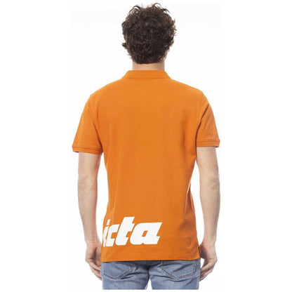 Invicta Orange Cotton Men Polo Shirt Invicta
