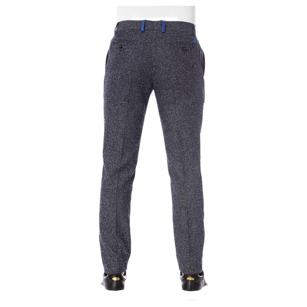 Trussardi Black Cotton Men Trousers Trussardi