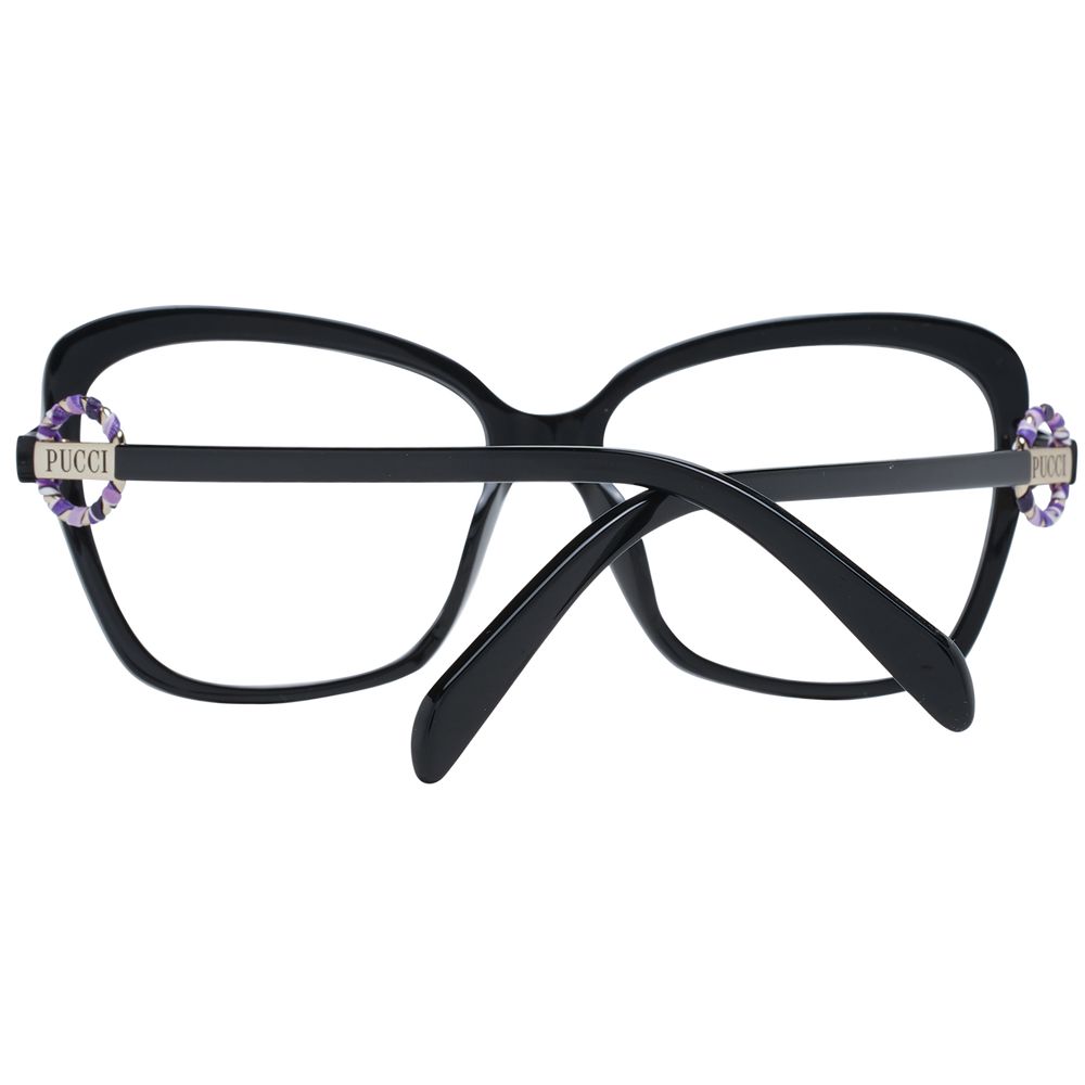 Emilio Pucci Black Plastic Glasses (Frames) 1728,67345776800,Accessories,Black,Emilio Pucci,Glasses (Frames) - Glasses and Sunglasses - Accessories,Glasses and Sunglasses - Accessories,New with tags,Sunglasses for Women - Sunglasses,Women
