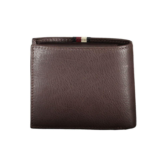 Tommy Hilfiger Brown Leather Men Wallet Tommy Hilfiger