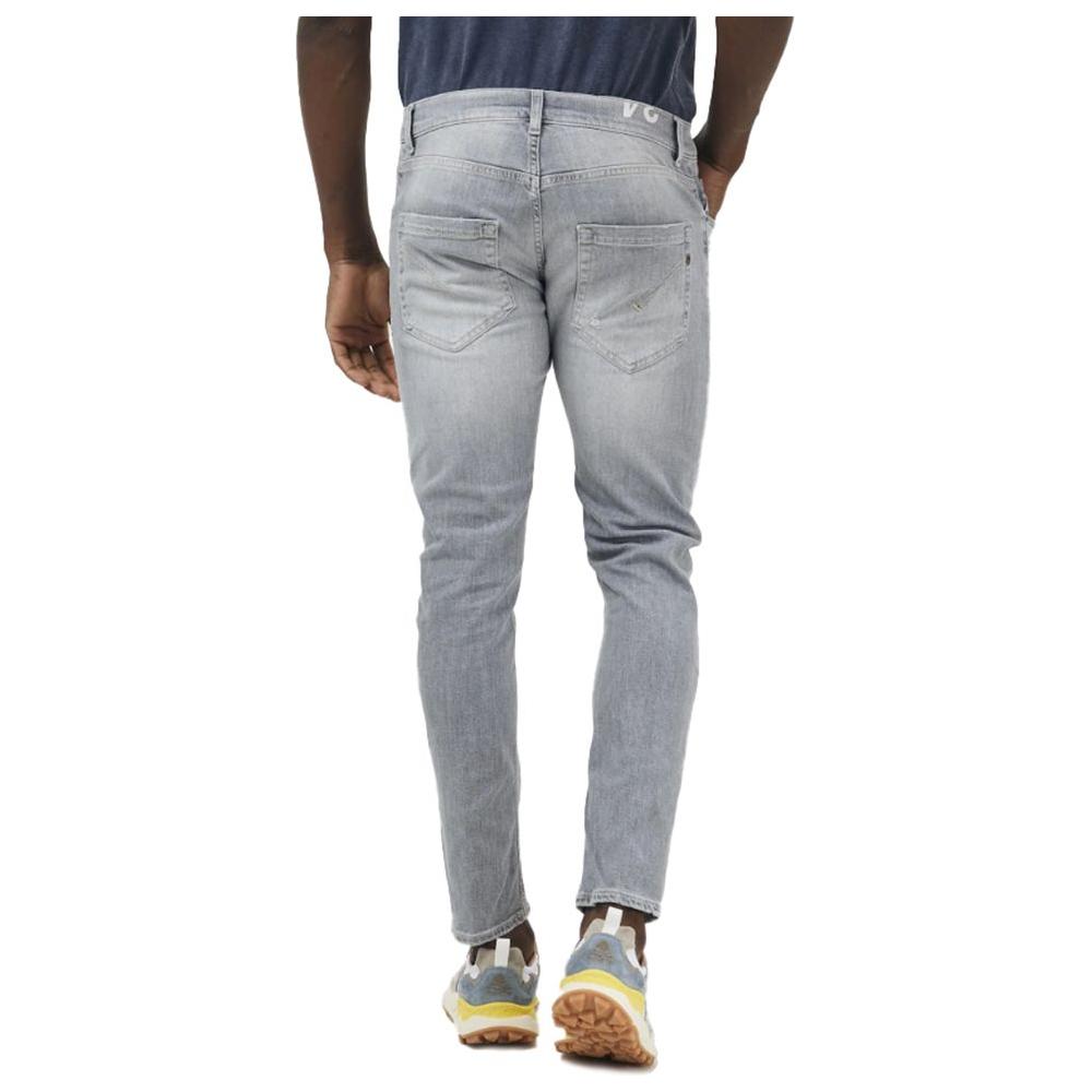 Dondup Elegant Grey Stretch Icon Jeans Dondup