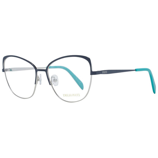 Emilio Pucci Blue Metal Glasses (Frames) 1728,67345776800,Accessories,Blue,Emilio Pucci,Glasses (Frames) - Glasses and Sunglasses - Accessories,Glasses and Sunglasses - Accessories,New with tags,Sunglasses for Women - Sunglasses,Women