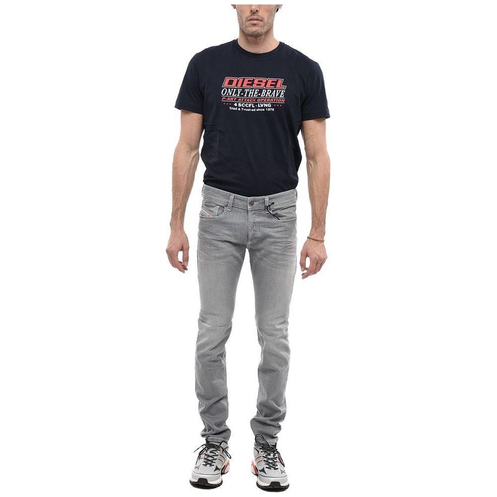 Diesel Gray Cotton Jeans & Pant Diesel