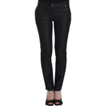 Ermanno Scervino Black Slim Jeans Denim Pants Skinny Leg Stretch SIG12451-1