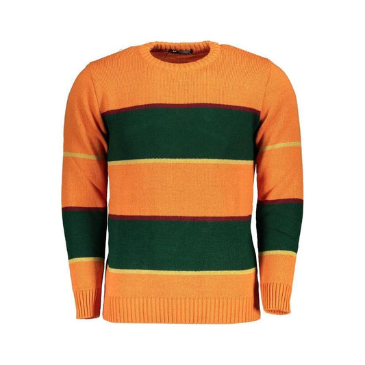 U.S. Grand Polo Orange Fabric Sweater U.S. Grand Polo