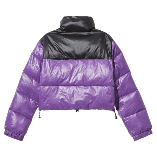 Comme Des Fuckdown Chic Purple Nylon Down Jacket Comme Des Fuckdown