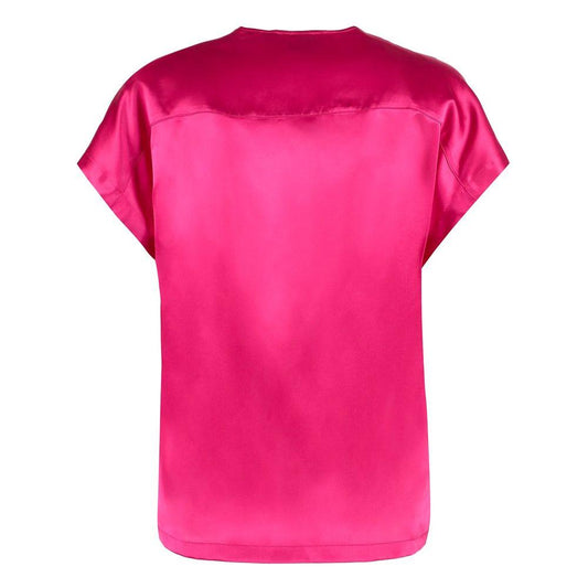 PINKO Elegant Fuchsia Silk Blend Blouse PINKO