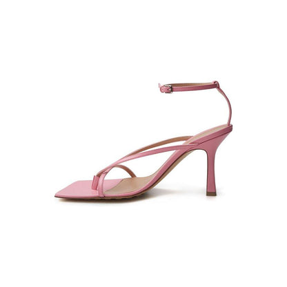 Bottega Veneta Pink Leather Sandal