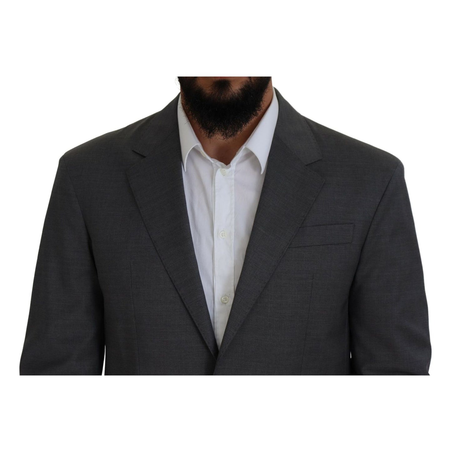 Dsquared² Gray Wool Single Breasted 2 Piece CIPRO Suit