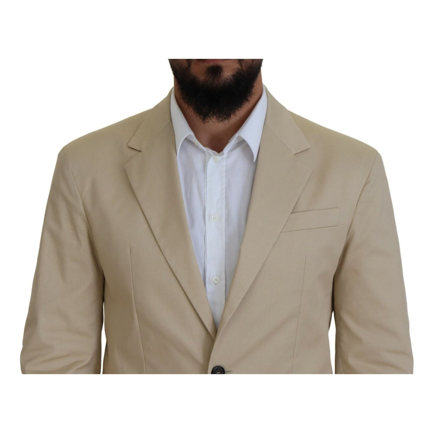 Dsquared² Beige Cotton Single Breasted 2 Piece CIPRO Suit 1728,67345645728,Beige,Clothing,Dsquared²,IT48 | M,Material: 97% Cotton 3% Elastane,Men,Preowned / Defect,Suits & Blazers - Clothing,Suits - Men - Clothing,Two-Piece Suits - Suits & Blazers - Cloth