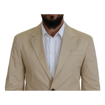 Dsquared² Beige Cotton Single Breasted 2 Piece CIPRO Suit 1728,67345645728,Beige,Clothing,Dsquared²,IT48 | M,Material: 97% Cotton 3% Elastane,Men,Preowned / Defect,Suits & Blazers - Clothing,Suits - Men - Clothing,Two-Piece Suits - Suits & Blazers - Cloth