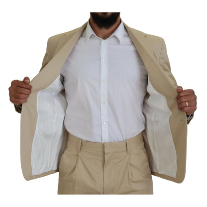 Dsquared² Beige Cotton Single Breasted 2 Piece CIPRO Suit 1728,67345645728,Beige,Clothing,Dsquared²,IT48 | M,Material: 97% Cotton 3% Elastane,Men,Preowned / Defect,Suits & Blazers - Clothing,Suits - Men - Clothing,Two-Piece Suits - Suits & Blazers - Cloth