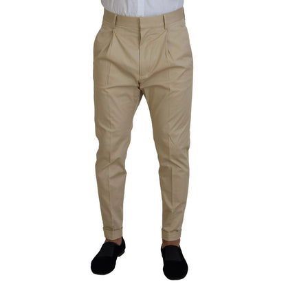 Dsquared² Beige Cotton Single Breasted 2 Piece CIPRO Suit 1728,67345645728,Beige,Clothing,Dsquared²,IT48 | M,Material: 97% Cotton 3% Elastane,Men,Preowned / Defect,Suits & Blazers - Clothing,Suits - Men - Clothing,Two-Piece Suits - Suits & Blazers - Cloth