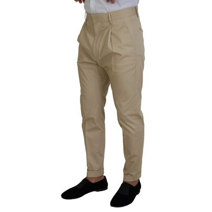 Dsquared² Beige Cotton Single Breasted 2 Piece CIPRO Suit 1728,67345645728,Beige,Clothing,Dsquared²,IT48 | M,Material: 97% Cotton 3% Elastane,Men,Preowned / Defect,Suits & Blazers - Clothing,Suits - Men - Clothing,Two-Piece Suits - Suits & Blazers - Cloth