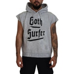 Dsquared² Light Gray Cotton Short Sleeves Hooded T-shirt TSH83474-48