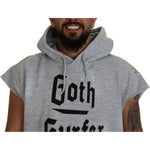 Dsquared² Light Gray Cotton Short Sleeves Hooded T-shirt TSH83474-48