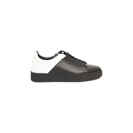 Cerruti 1881 Black Cowhide Men Sneaker Cerruti 1881