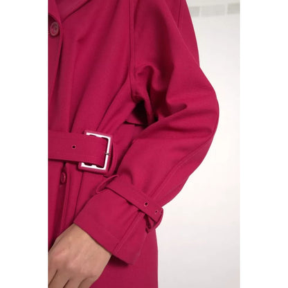 Dolce & Gabbana Dark Pink Double Breasted Trench Coat Jacket 1728,67345645728,Clothing,Dolce & Gabbana,IT42|M,Jackets & Coats - Clothing,Jackets & Coats - Women - Clothing,Material: 55% Polyester 45% Virgin Wool,Pink,Preowned / Defect,Trench Coats - Jacke
