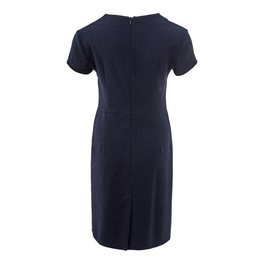 Lardini Elegant Blue Viscose Dress Perfect for Every Occasion Lardini