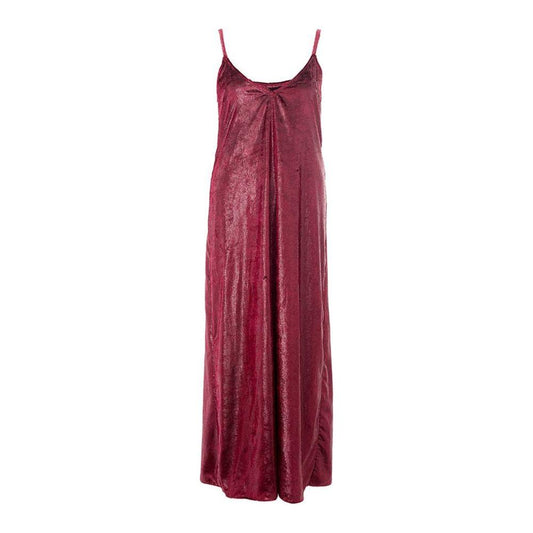 Elegant Bordeaux Polyester Dress by Lardini Lardini