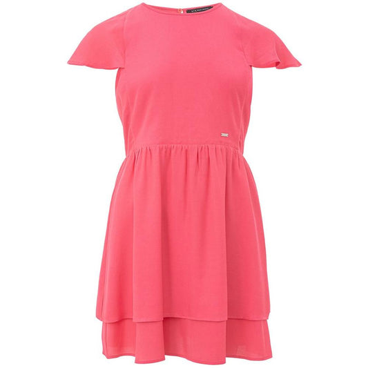 Armani Exchange Fuchsia Viscose Dress - Elegant Women's Wear Armani Exchange