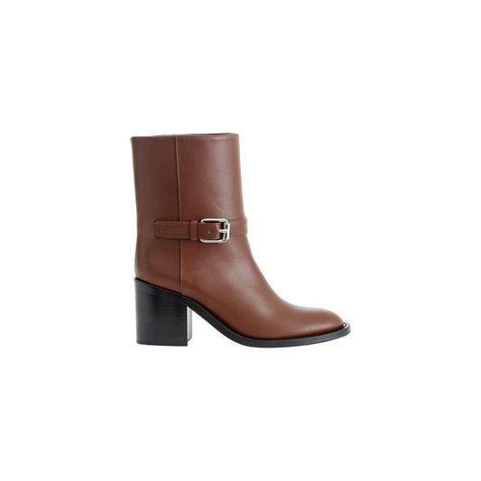 Burberry Brown Leather Boot Burberry