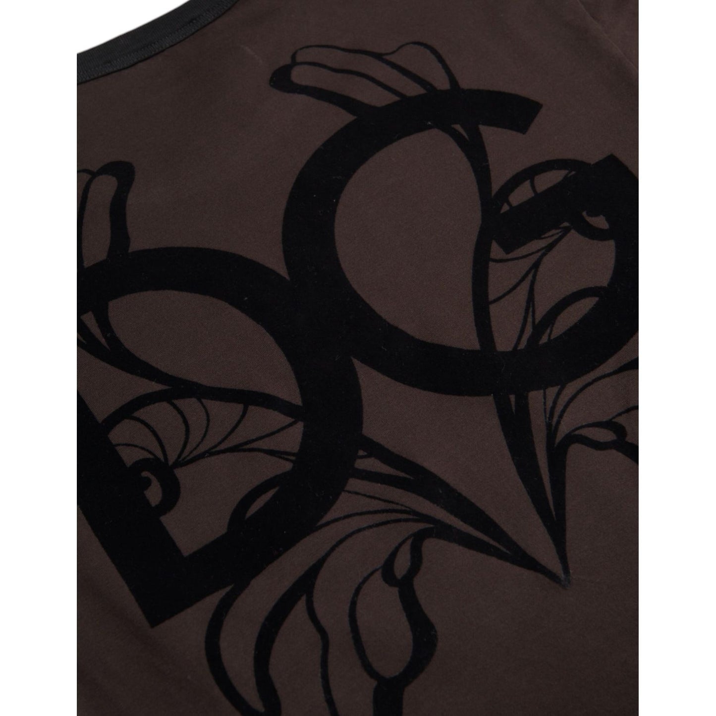 Dolce & Gabbana Brown DG Logo Crewneck Pullover Sweater