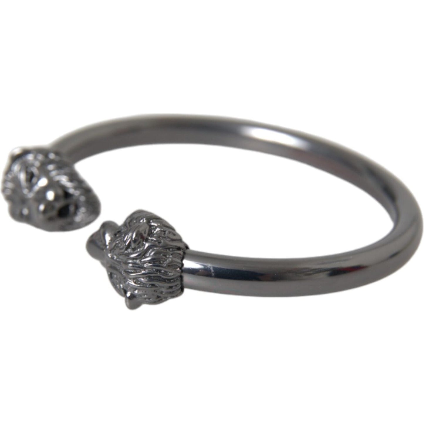 Nialaya Black Rhodium Lion Bangle Bracelet Women Nialaya