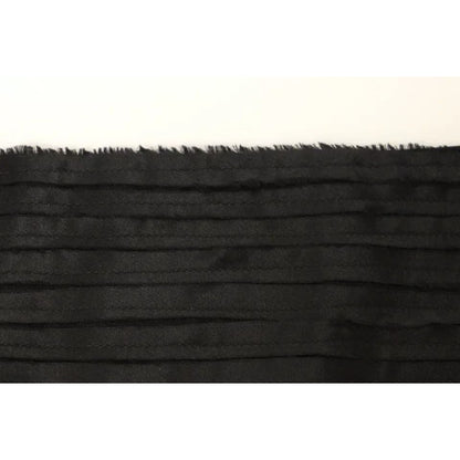Dolce & Gabbana Black Silk Womens Waist Cummerbund