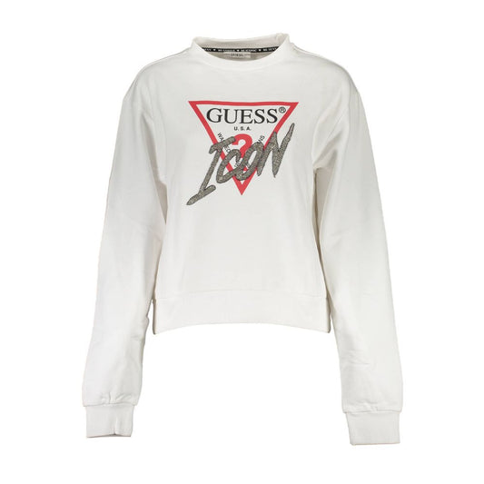 Guess Jeans White Cotton Women Sweater