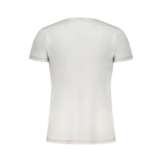 Aeronautica Militare White Cotton T-Shirt Aeronautica Militare