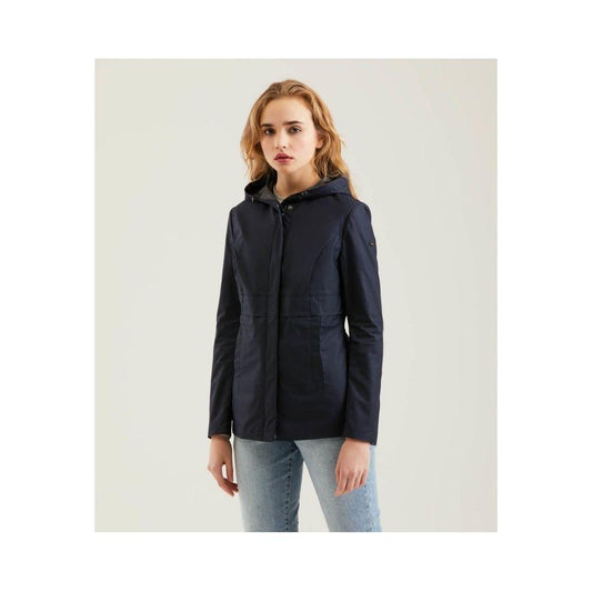 Refrigiwear Blue Polyester Women Jacket Refrigiwear