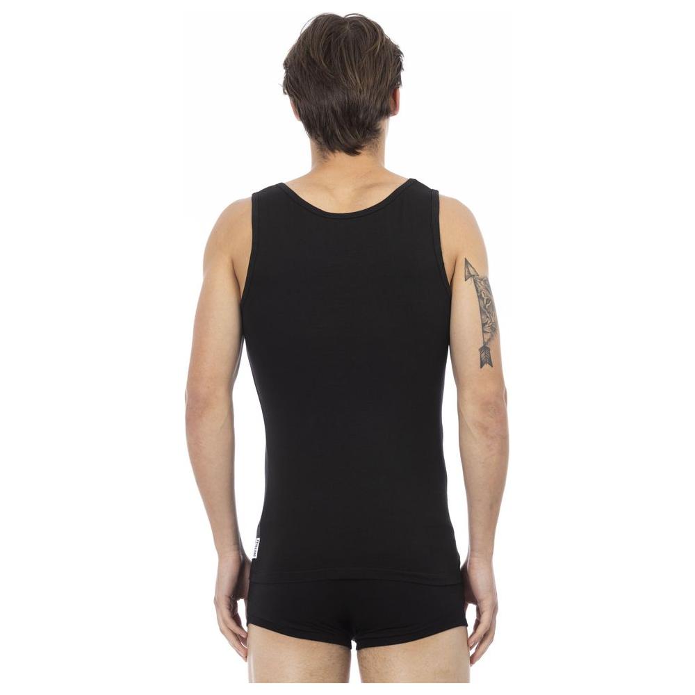 Bikkembergs Black Cotton Men's Tank Top