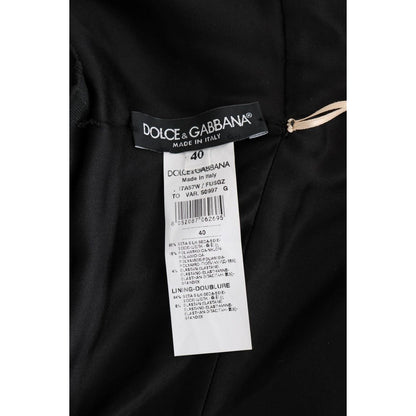 Dolce & Gabbana Gold Silk Stretch Romper Body