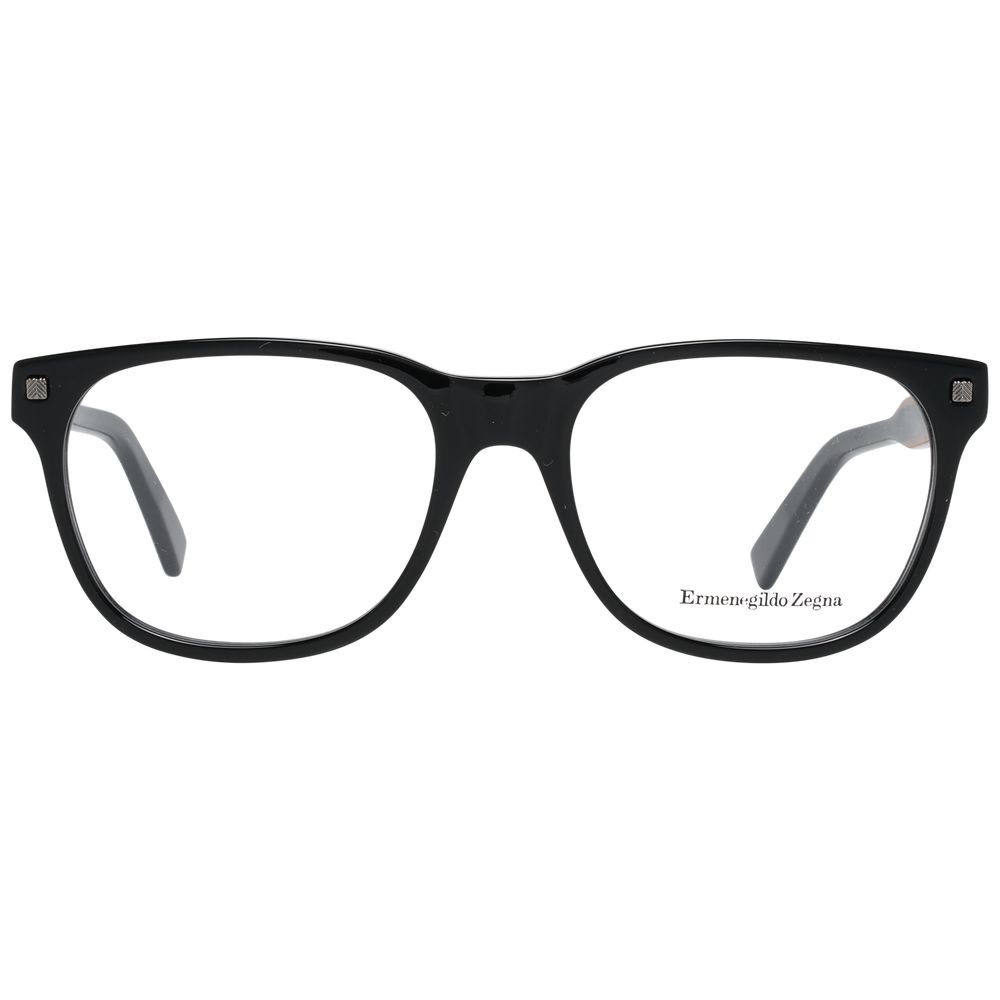 Ermenegildo Zegna Black Plastic Glasses (Frames) Ermenegildo Zegna