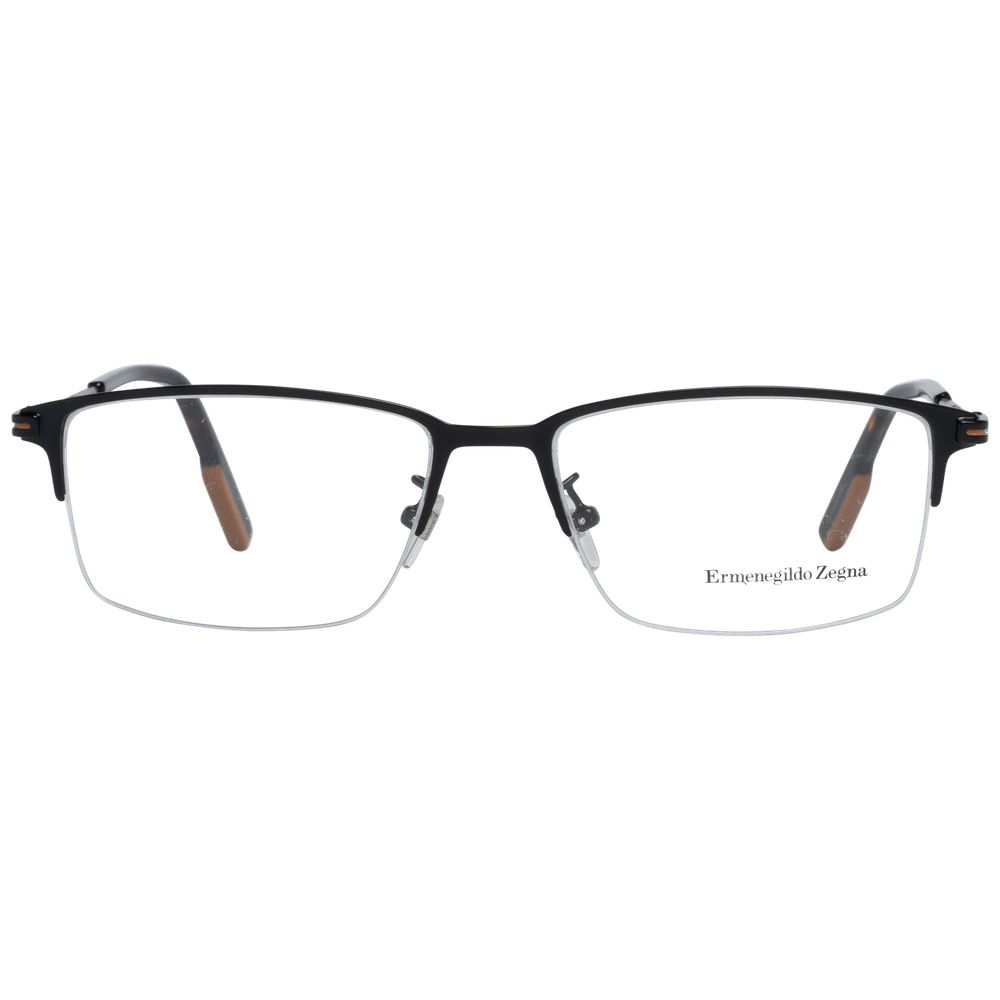Ermenegildo Zegna Black Metal Glasses (Frames) Ermenegildo Zegna
