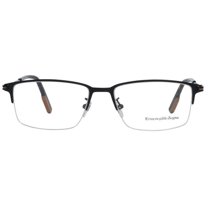 Ermenegildo Zegna Black Metal Glasses (Frames) Ermenegildo Zegna