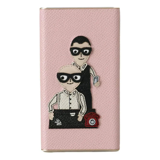 Dolce & Gabbana Chic Pink Leather Power Bank Dolce & Gabbana