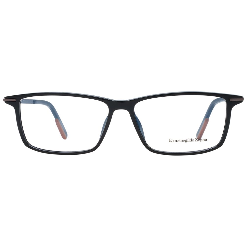Ermenegildo Zegna Black Plastic Glasses (Frames) Ermenegildo Zegna