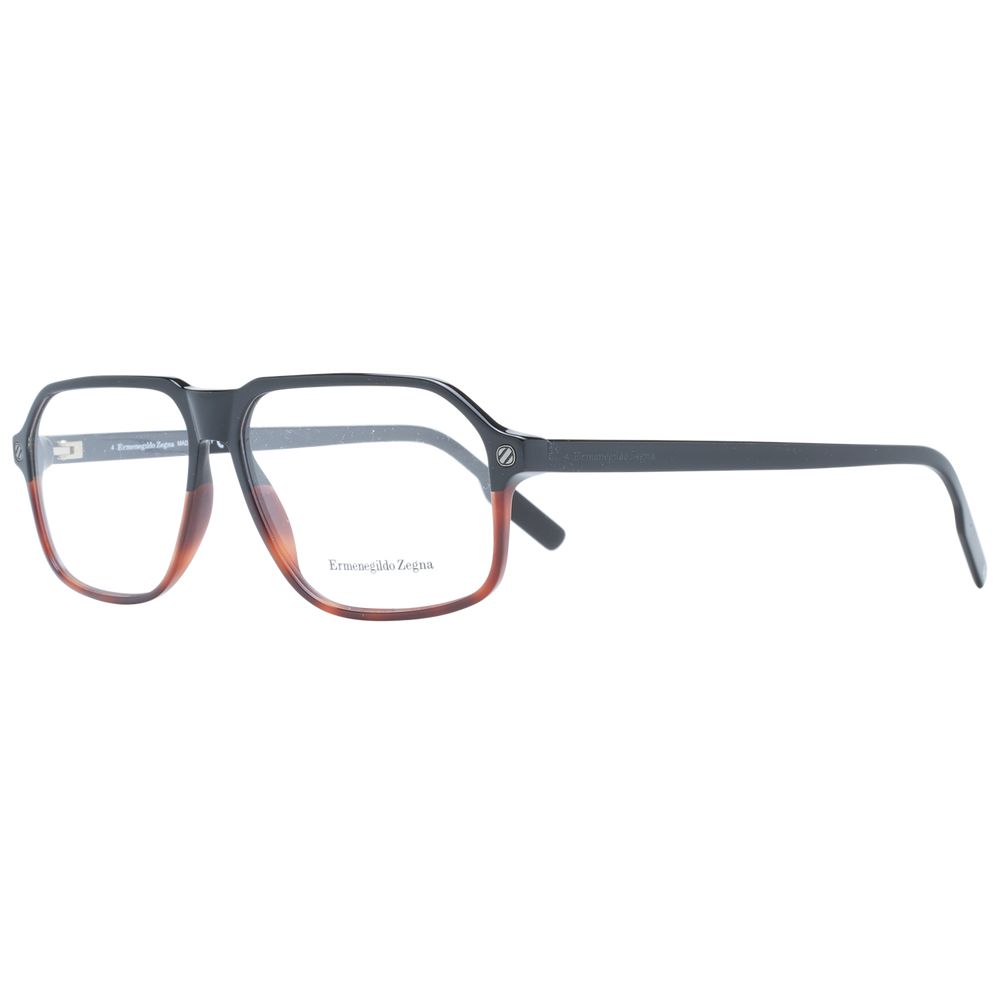 Ermenegildo Zegna Black Plastic Glasses (Frames) Ermenegildo Zegna