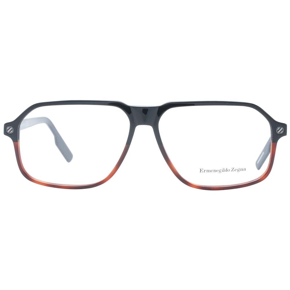 Ermenegildo Zegna Black Plastic Glasses (Frames) Ermenegildo Zegna