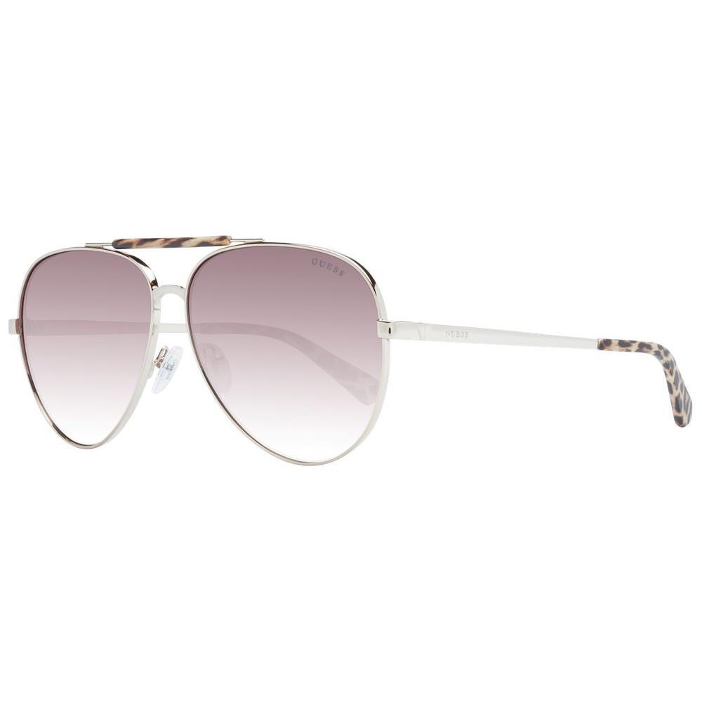 Guess Brown Metal Sunglasses Guess